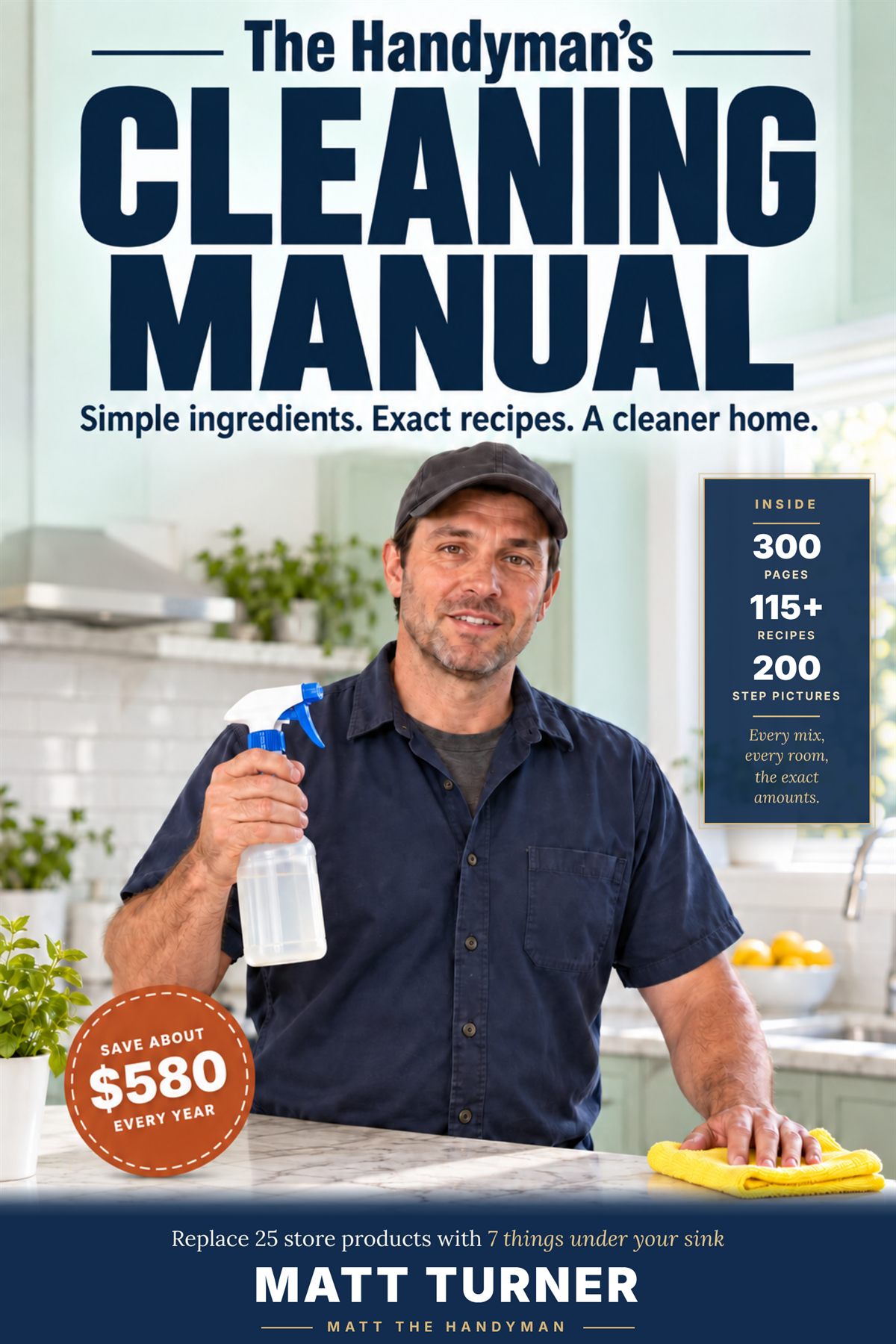 Cover of The Handyman's Cleaning Manual by Matt Turner, Matt the Handyman